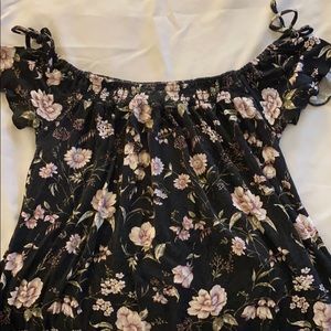 Floral off the shoulder top